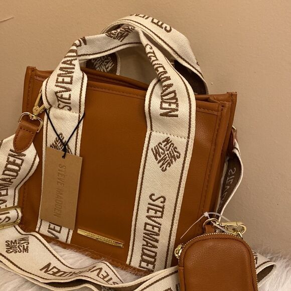 NWT  Steve Madden (Bwebber) Satchel/Crossbody/Canvas - Viral TikTok Bag … - Picture 6 of 17